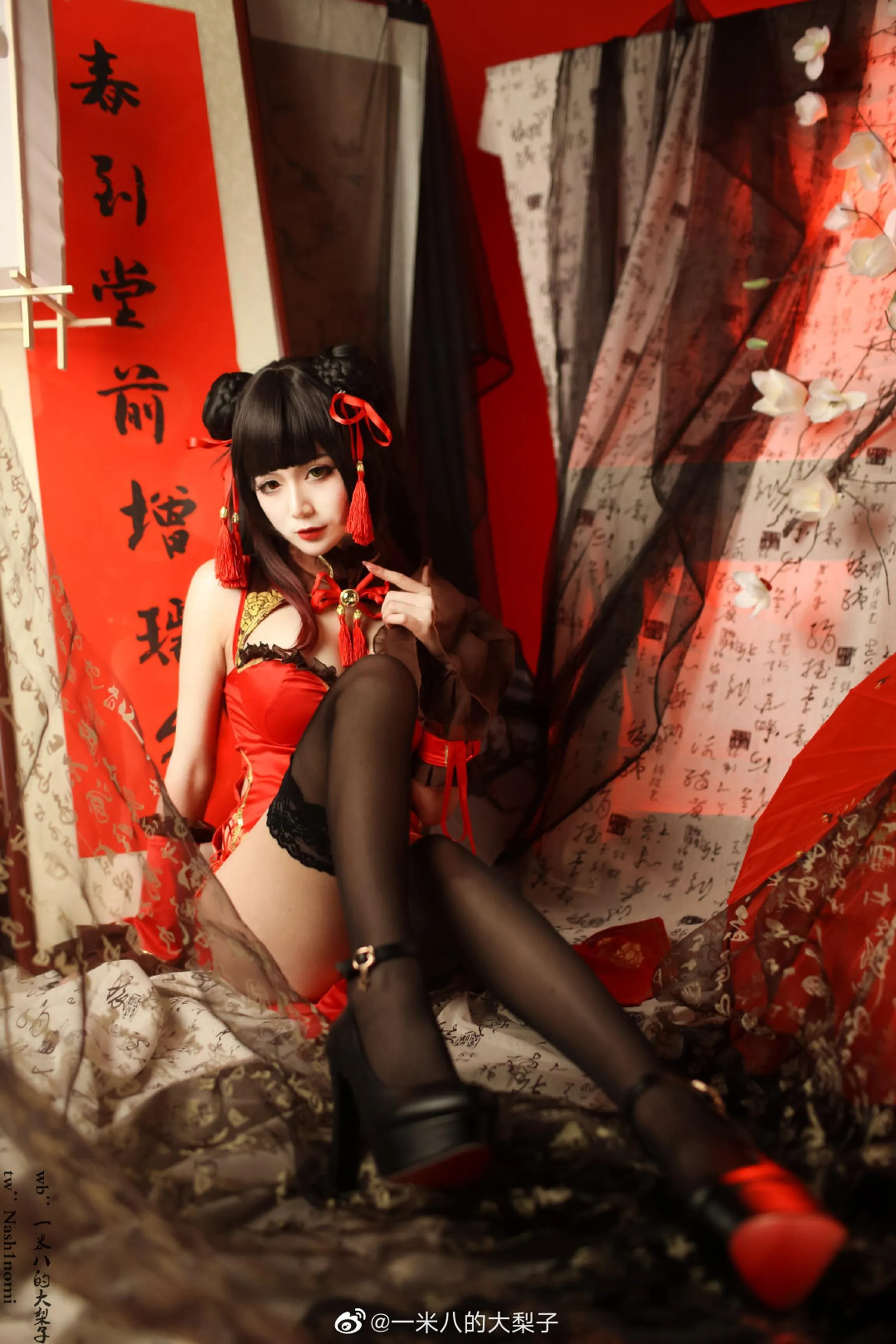 一米八的大梨子 – NO.007 时崎狂三新春旗袍 [22P]插图6